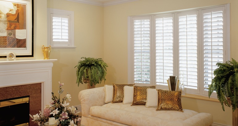 Fort Myers living room shutters